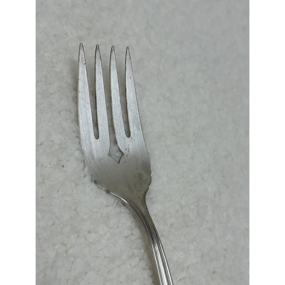 Carlton Large Serving Fork Silver-Plated Vintage